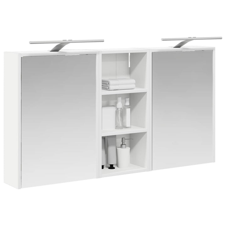 Badeværelsesskabsæt 3 pcs 116 x 16 x 62,5 cm Konstrueret træ