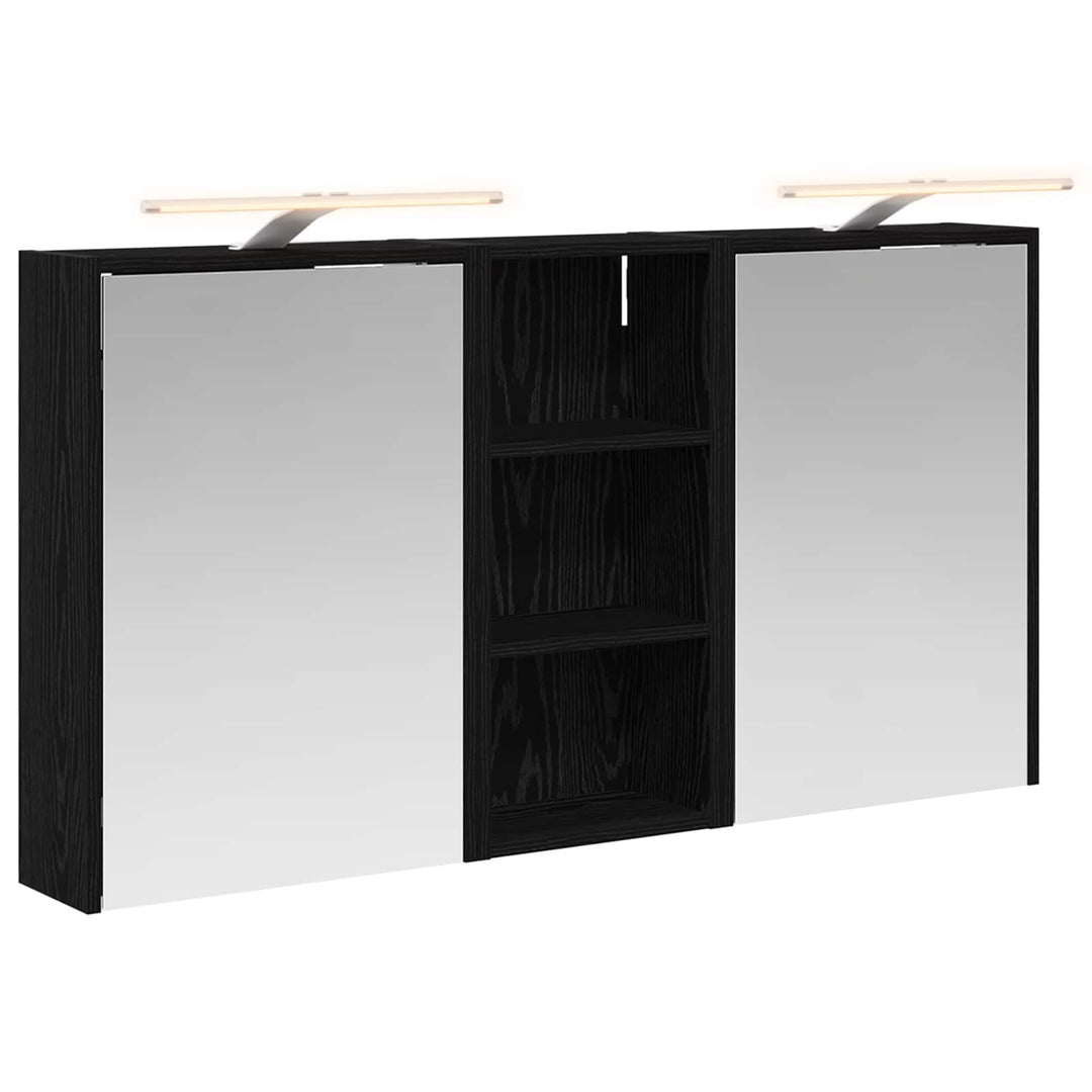 Badeværelsesskabsæt 3 pcs 116 x 16 x 62,5 cm Konstrueret træ