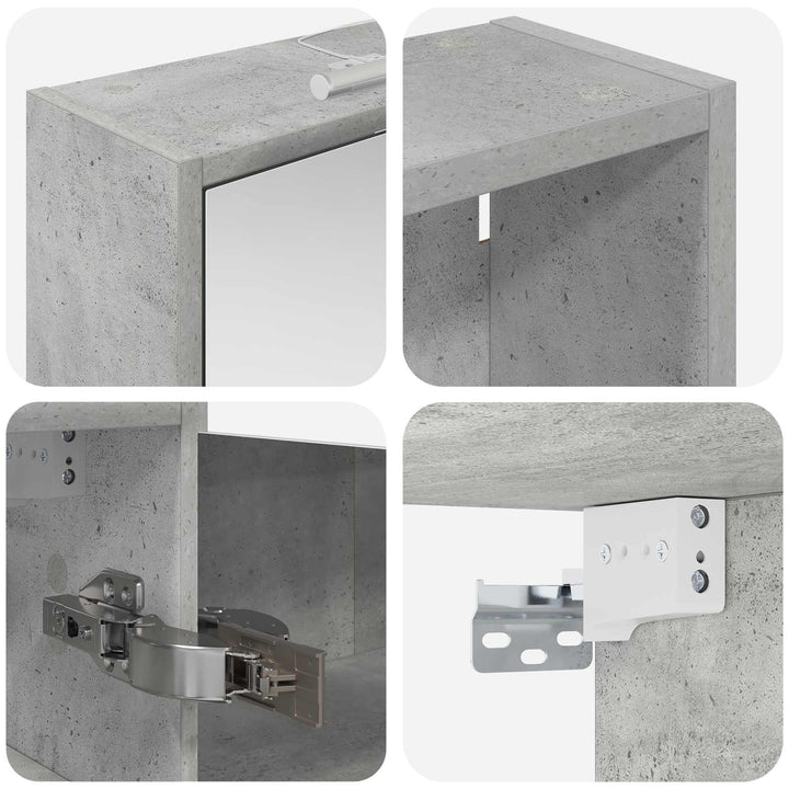 Badeværelsesskabsæt 3 pcs 116 x 16 x 62,5 cm Konstrueret træ