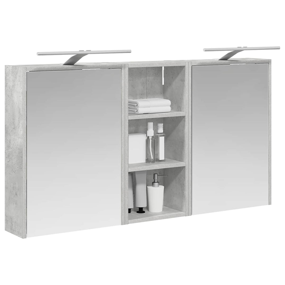 Badeværelsesskabsæt 3 pcs 116 x 16 x 62,5 cm Konstrueret træ