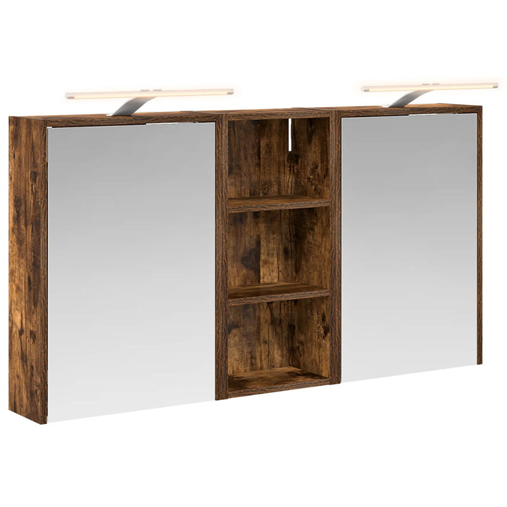 Badeværelsesskabsæt 3 pcs 116 x 16 x 62,5 cm Konstrueret træ