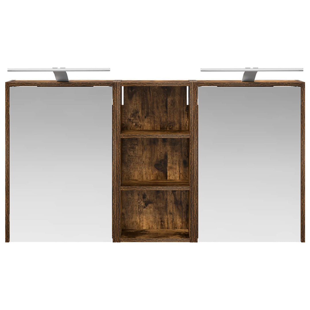 Badeværelsesskabsæt 3 pcs 116 x 16 x 62,5 cm Konstrueret træ