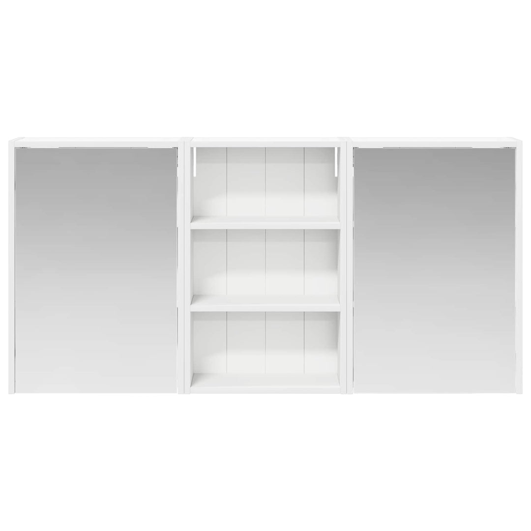 Badeværelsesskabsæt 3 pcs 126 x 16 x 62.5 cm Konstrueret træ