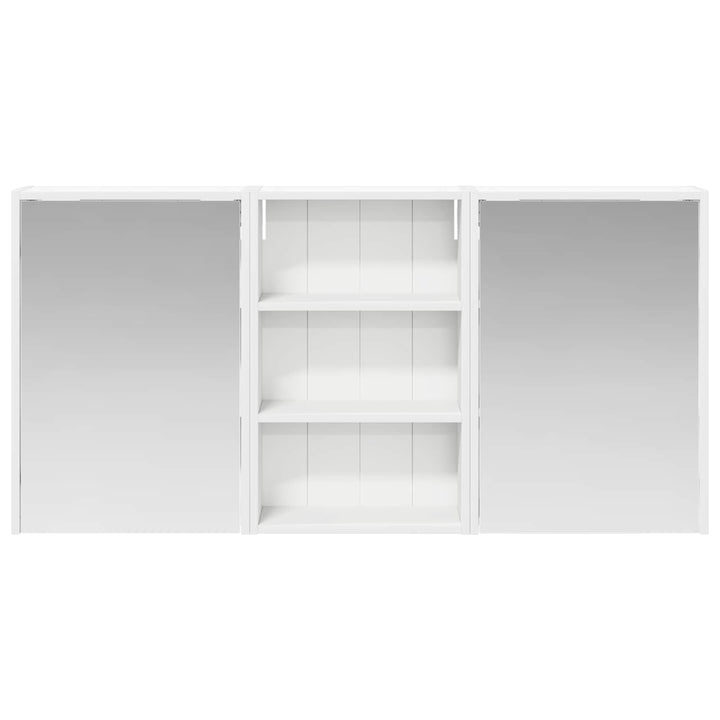 Badeværelsesskabsæt 3 pcs 126 x 16 x 62.5 cm Konstrueret træ