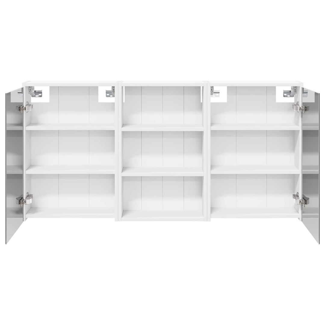 Badeværelsesskabsæt 3 pcs 126 x 16 x 62.5 cm Konstrueret træ