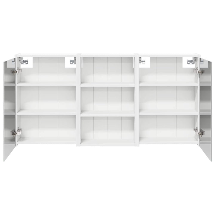 Badeværelsesskabsæt 3 pcs 126 x 16 x 62.5 cm Konstrueret træ