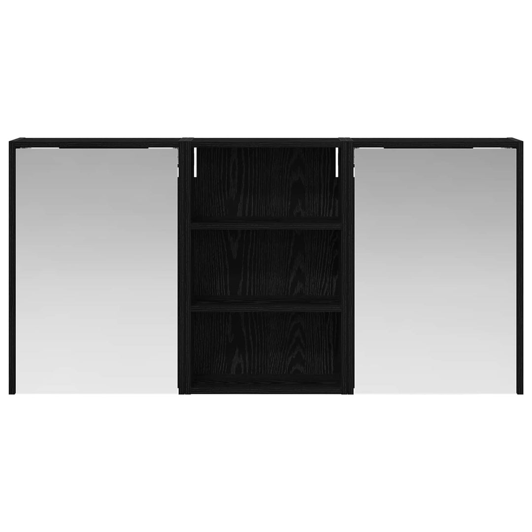 Badeværelsesskabsæt 3 stk. 126 x 16 x 62.5 cm Konstrueret træ