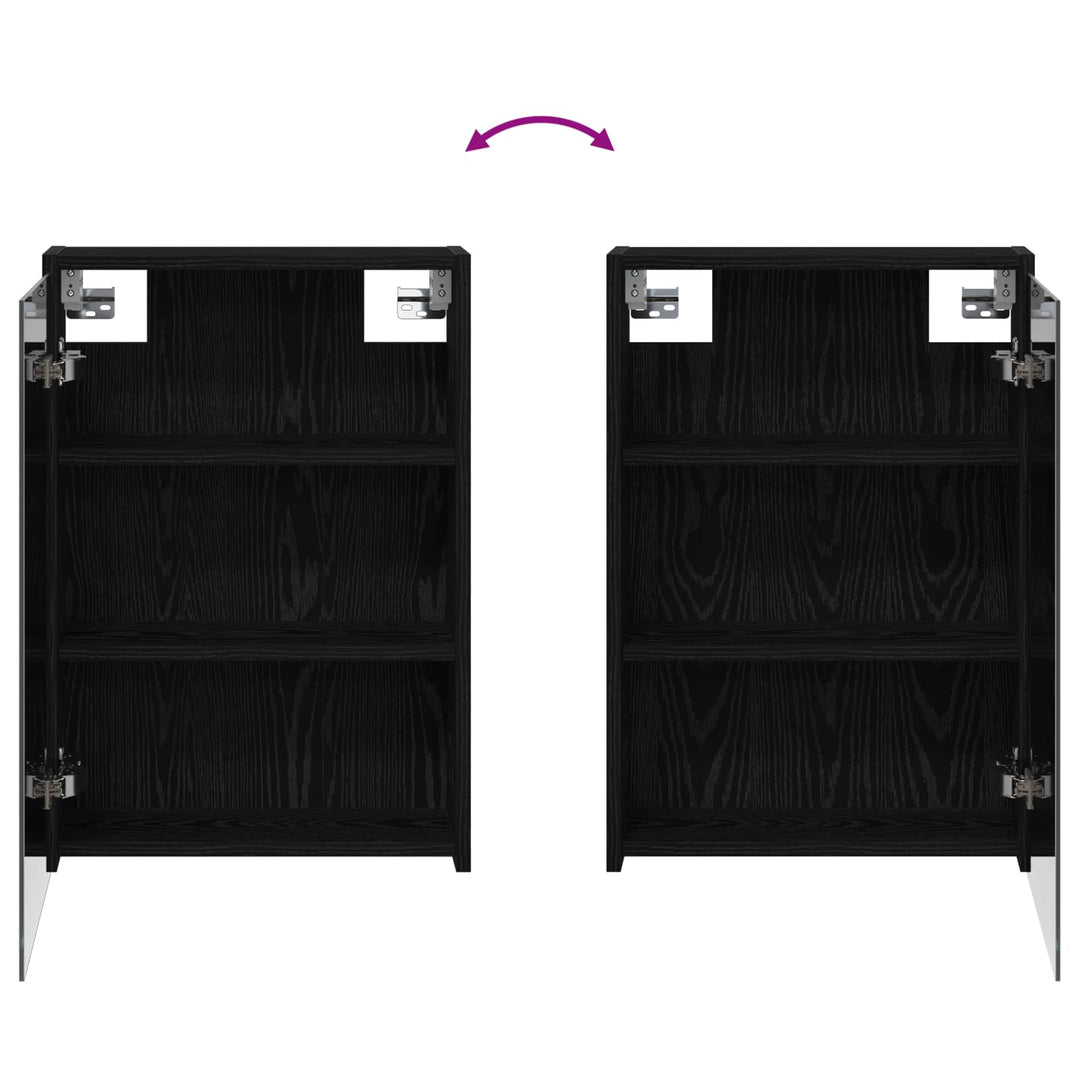 Badeværelsesskabsæt 3 stk. 126 x 16 x 62.5 cm Konstrueret træ