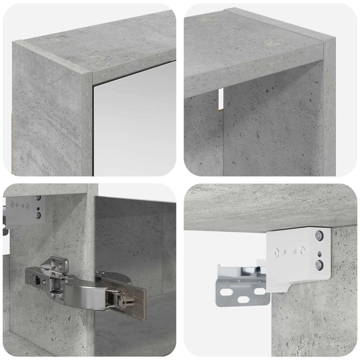 Badeværelsesskabsæt 3 pcs 126 x 16 x 62.5 cm Konstrueret træ