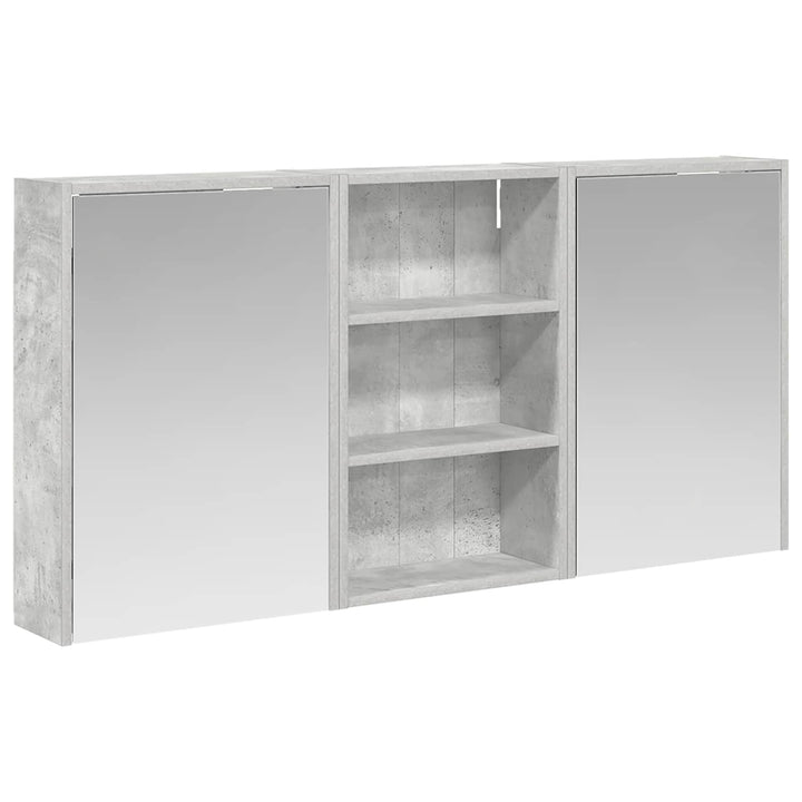 Badeværelsesskabsæt 3 pcs 126 x 16 x 62.5 cm Konstrueret træ