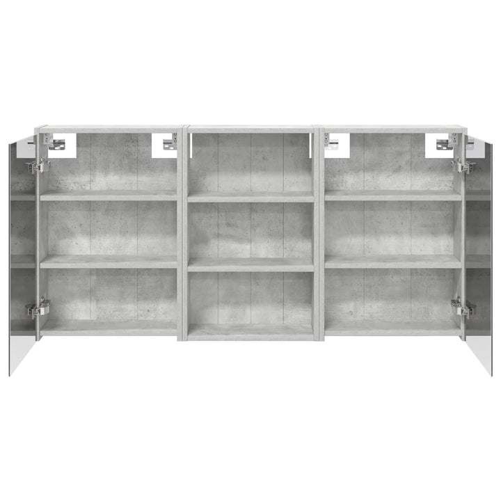 Badeværelsesskabsæt 3 pcs 126 x 16 x 62.5 cm Konstrueret træ