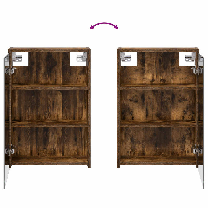 Badeværelsesskabsæt 3 stk. 126 x 16 x 62.5 cm Konstrueret træ