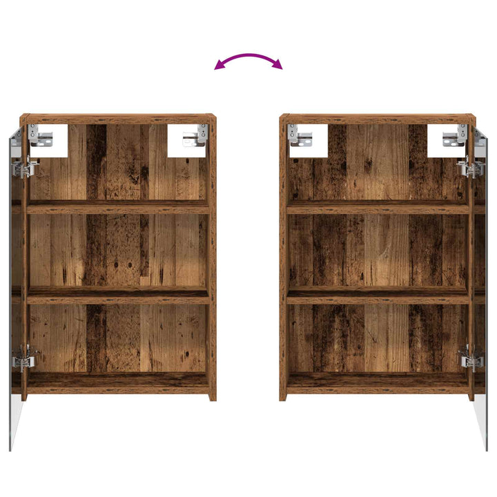Badeværelsesskabsæt 3 pcs 126 x 16 x 62.5 cm Konstrueret træ