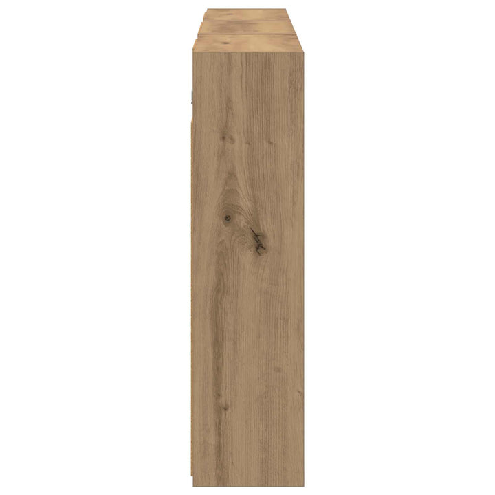Badeværelsesskabsæt 3 pcs 126 x 16 x 62.5 cm Konstrueret træ