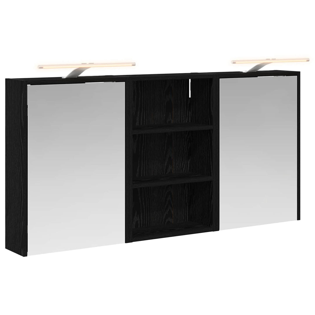 Badeværelsesskabsæt 3 pcs 126 x 16 x 62.5 cm Konstrueret træ