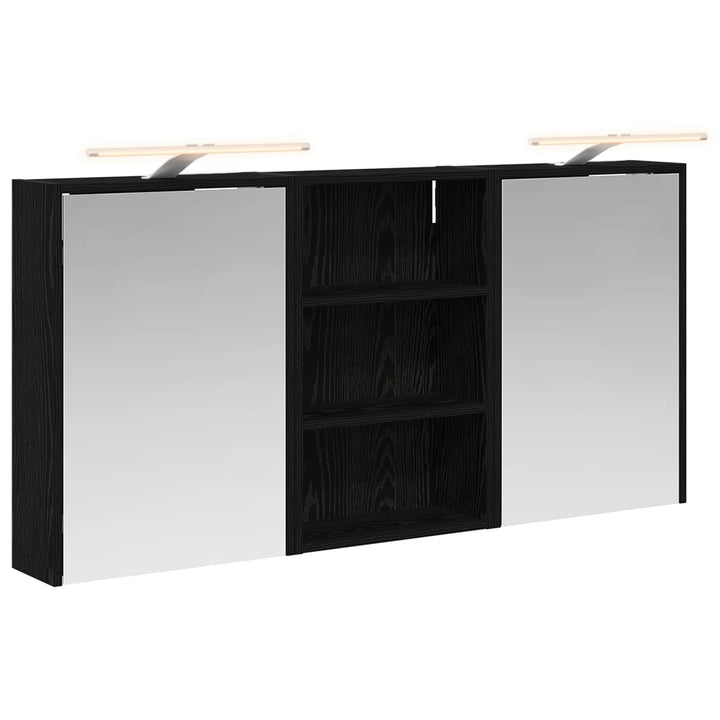 Badeværelsesskabsæt 3 pcs 126 x 16 x 62.5 cm Konstrueret træ