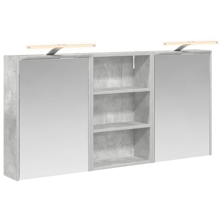 Badeværelsesskabsæt 3 pcs 126 x 16 x 62.5 cm Konstrueret træ