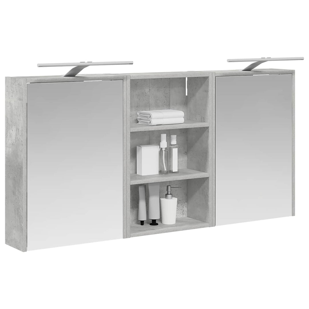 Badeværelsesskabsæt 3 pcs 126 x 16 x 62.5 cm Konstrueret træ
