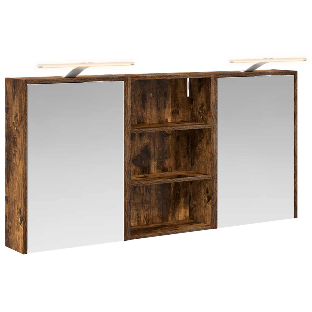 Badeværelsesskabsæt 3 pcs 126 x 16 x 62.5 cm Konstrueret træ