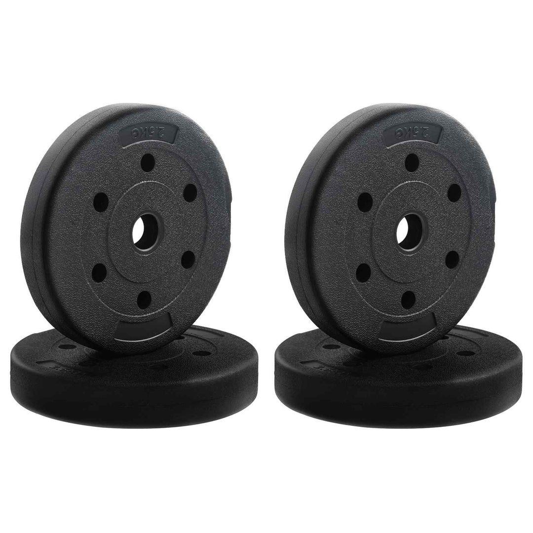 2-i-1 Håndvægt Sæt 30kg Sort og Blå Cement og jernsand