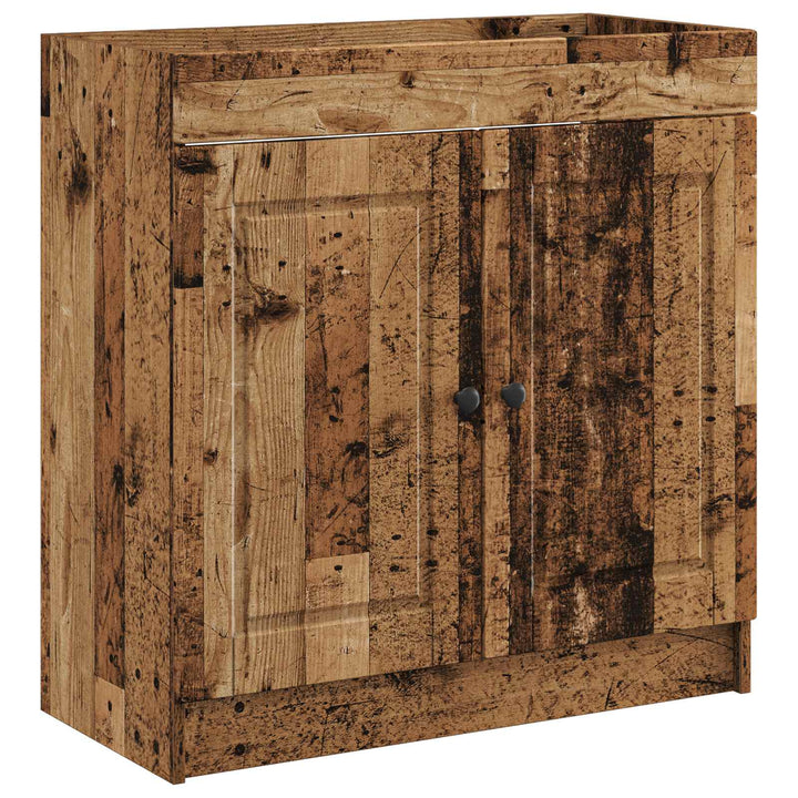 Badeværelsesmøbel sæt Gammelt træ 56 x 37,5 x 81 cm