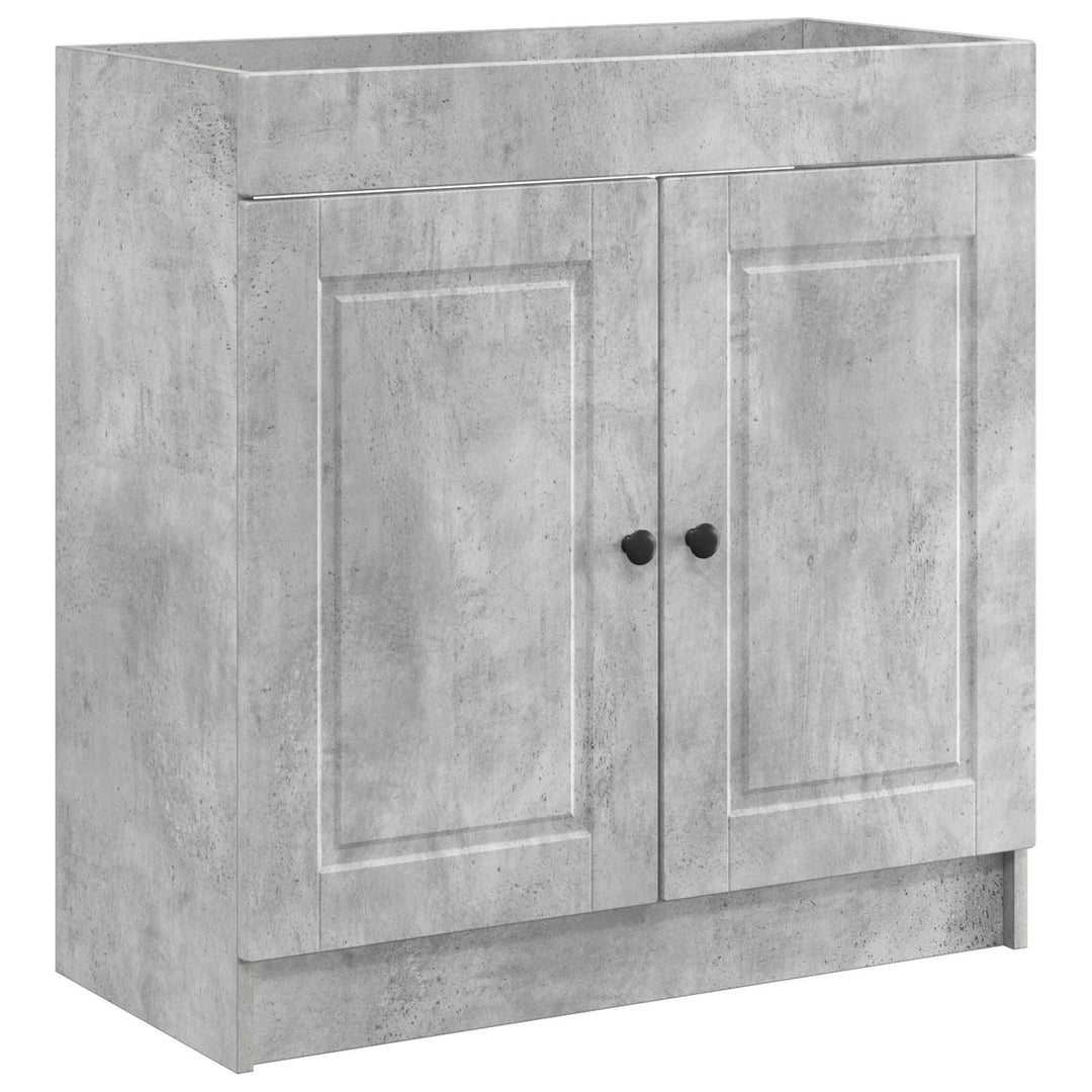 Badeværelsesmøbel sæt Betongrå 78,5 x 37,5 x 81 cm