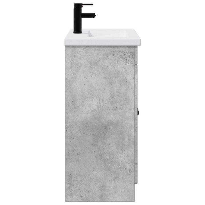 Badeværelsesmøbel sæt Betongrå 78,5 x 37,5 x 81 cm