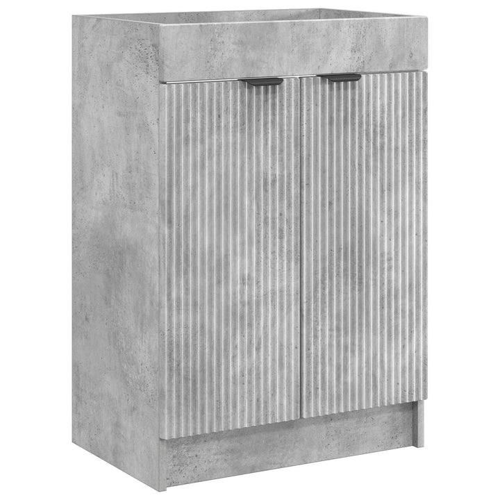 Badeværelsesmøbel sæt Betongrå 56 x 37,5 x 81 cm