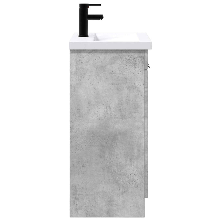 Badeværelsesmøbel sæt Betongrå 78,5 x 37,5 x 81 cm