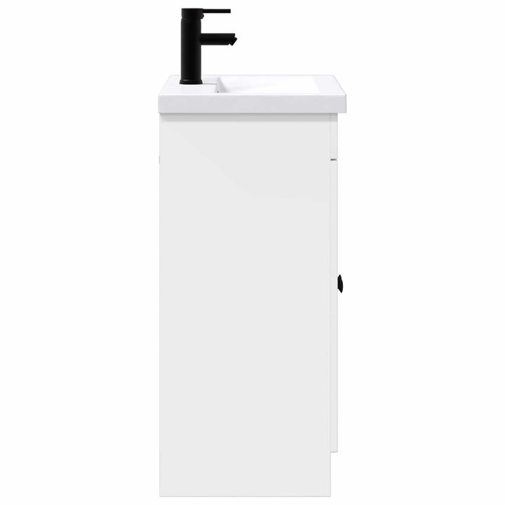 Badeværelsesmøbel sæt Hvid 56 x 37,5 x 81 cm Konstrueret træ
