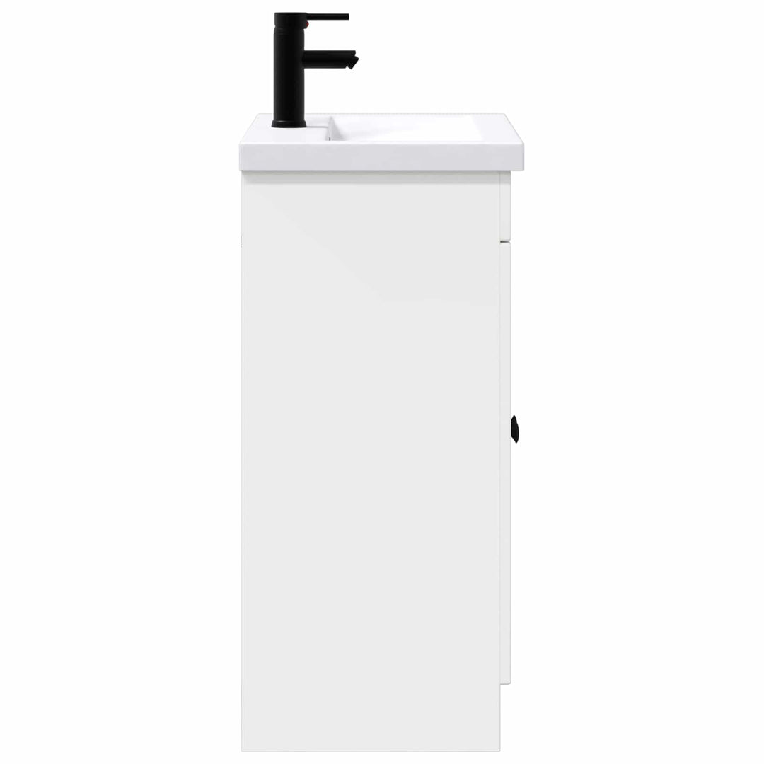 Badeværelsesmøbel sæt Hvid 78,5 x 37,5 x 81 cm Konstrueret træ