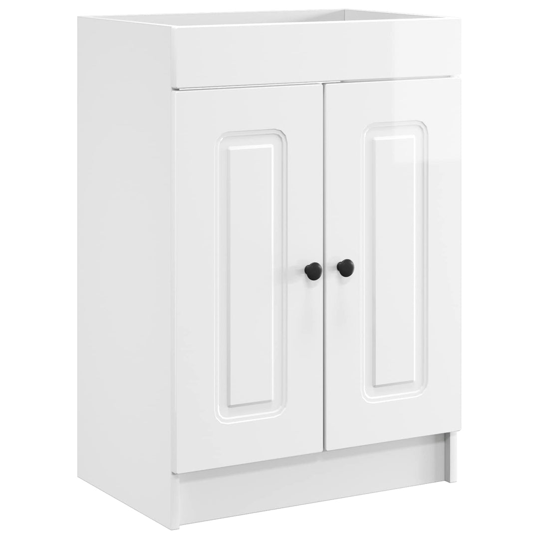 Badeværelsesmøbel sæt Hvid højglans 78,5 x 37,5 x 81 cm