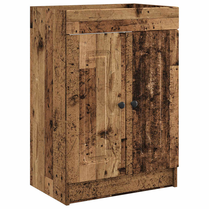 Badeværelsesmøbel sæt Gammelt træ 78,5 x 37,5 x 81 cm