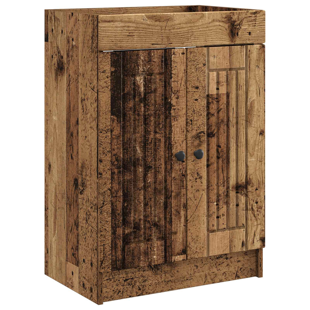Badeværelsesmøbel sæt Gammelt træ 78,5 x 37,5 x 81 cm