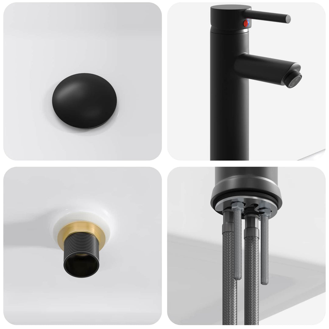 Badeværelsesmøbel sæt Grå Sonoma Konstrueret træ