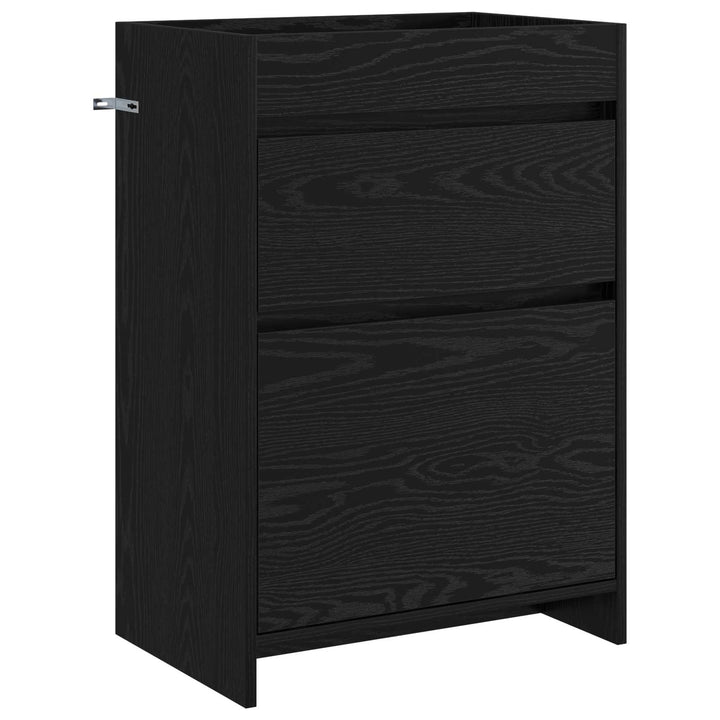 Badeværelsesmøbel sæt Sort eg 61 x 40 x 84,5 cm Konstrueret træ