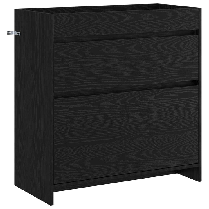 Badeværelsesmøbel sæt Sort eg 81 x 40 x 84,5 cm Konstrueret træ