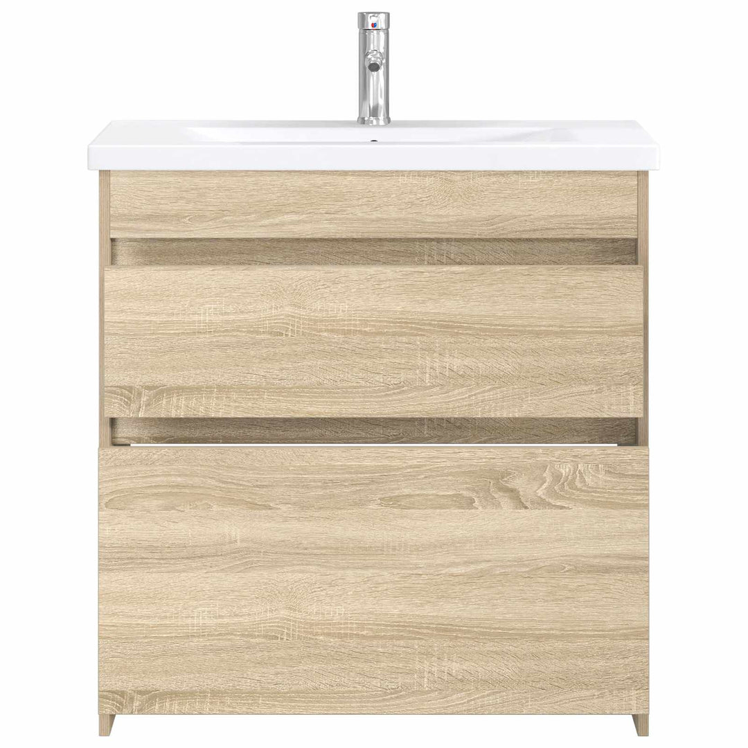 Badeværelsesmøbel sæt Sonoma-eg 81 x 40 x 84,5 cm