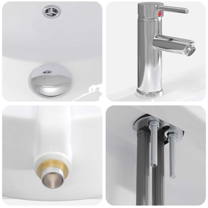 Badeværelsesmøbel sæt Grå Sonoma 81 x 40 x 84,5 cm