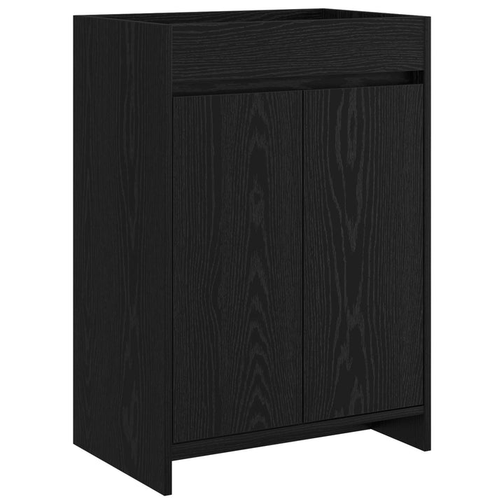 Badeværelsesmøbel sæt Sort eg 81 x 40 x 84,5 cm Konstrueret træ