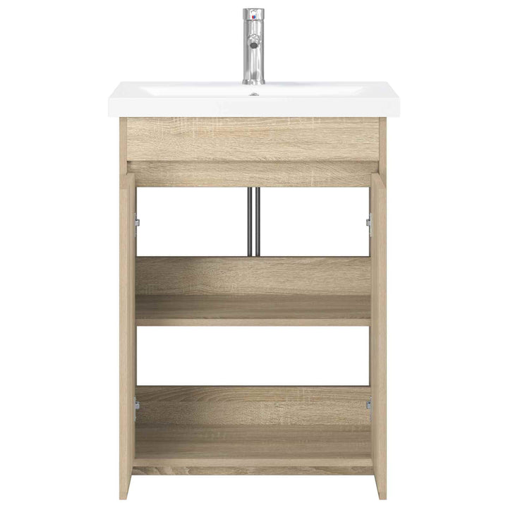 Badeværelsesmøbel sæt Sonoma-eg 81 x 40 x 84,5 cm