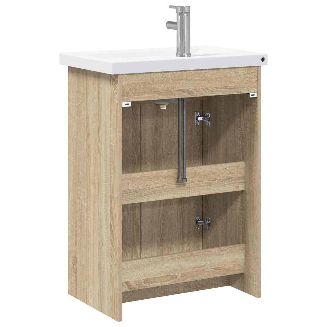 Badeværelsesmøbel sæt Sonoma-eg 81 x 40 x 84,5 cm