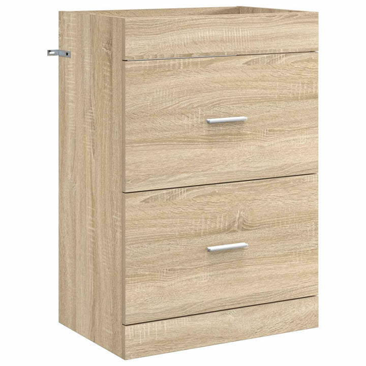 Badeværelsesmøbel sæt Sonoma-eg 61 x 40 x 84,5 cm