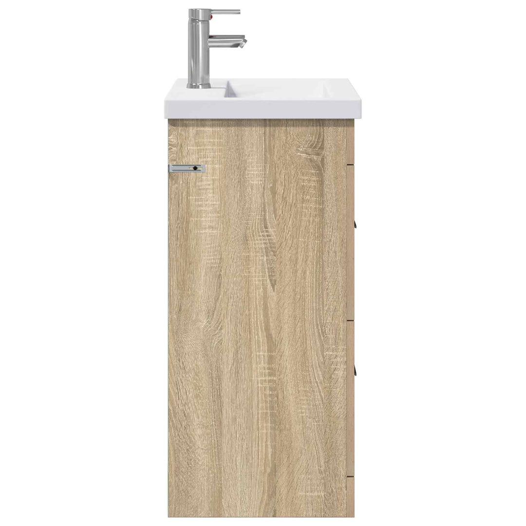 Badeværelsesmøbel sæt Sonoma-eg 61 x 40 x 84,5 cm