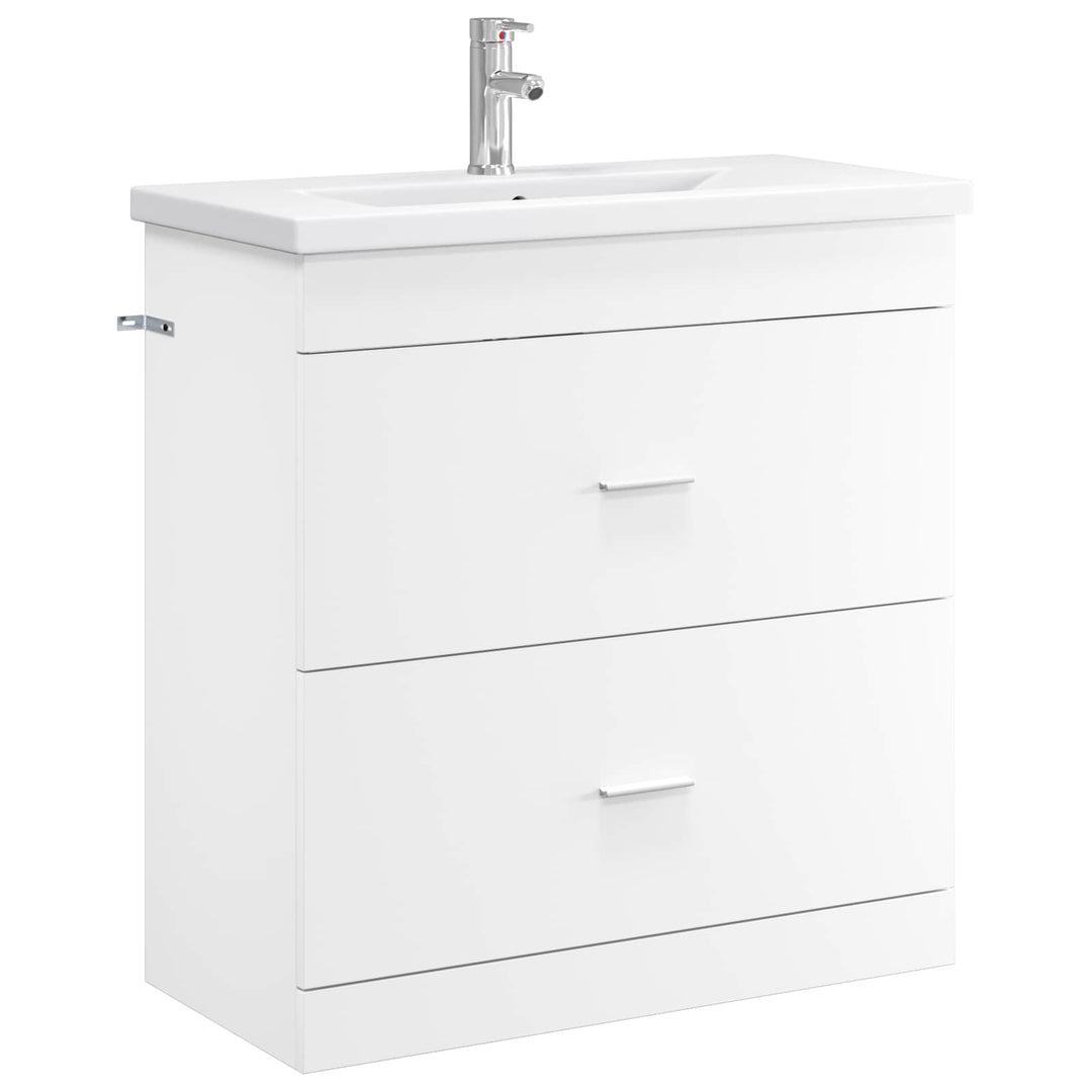 Badeværelsesmøbel sæt Hvid 81 x 40 x 84,5 cm Konstrueret træ