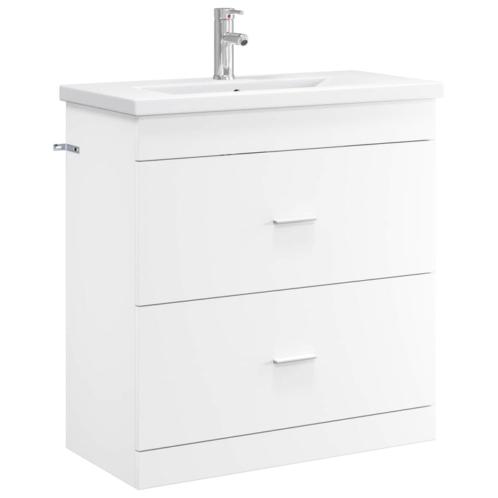 Badeværelsesmøbel sæt Hvid 81 x 40 x 84,5 cm Konstrueret træ