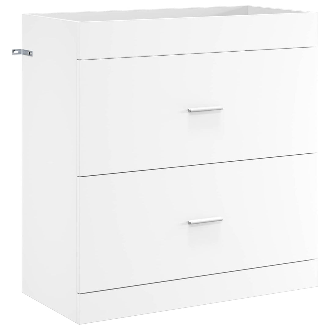 Badeværelsesmøbel sæt Hvid 81 x 40 x 84,5 cm Konstrueret træ