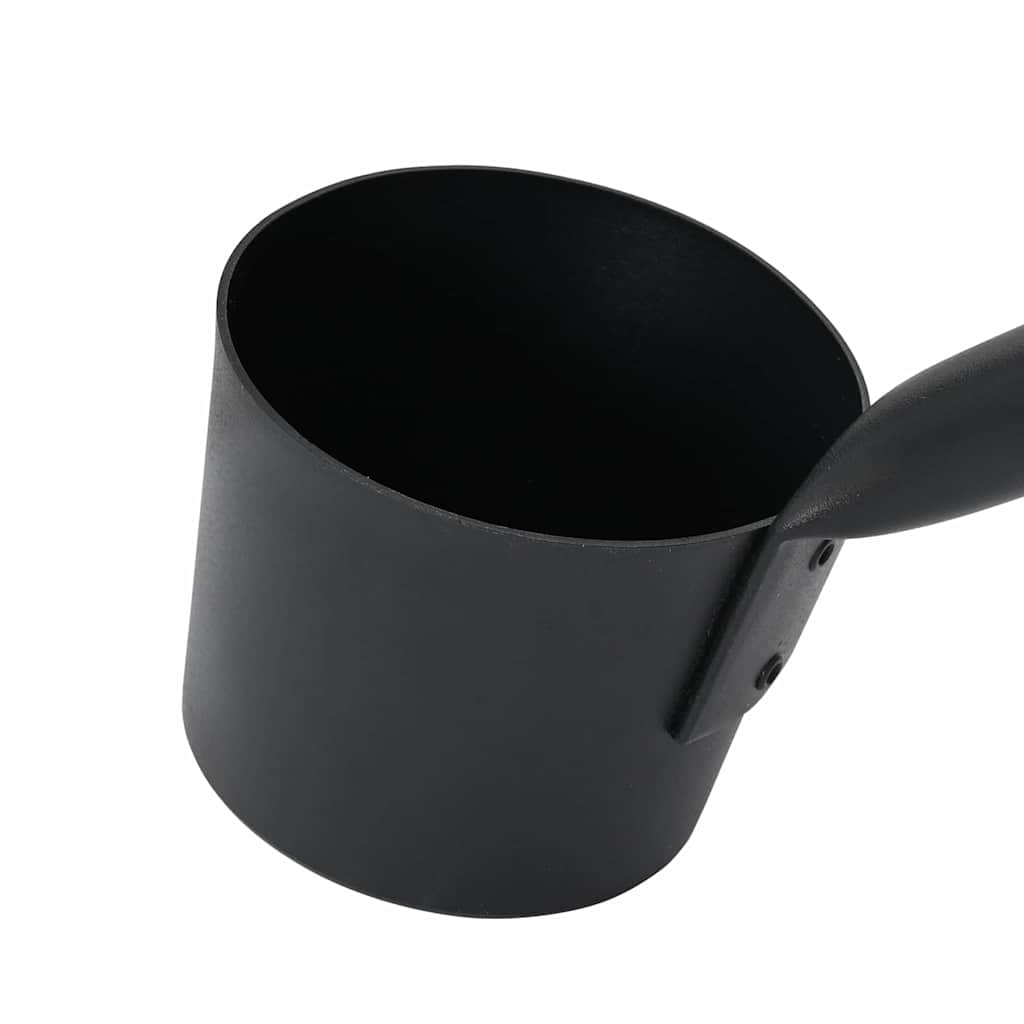 Sauna tilbehørs sæt 2 pcs Sort Aluminium og massivt fyrretræ