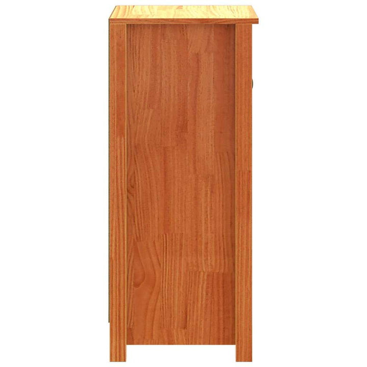 Sideboard 2 pcs Voks brun 39 x 34,5 x 80 cm Massiv fyrretræ