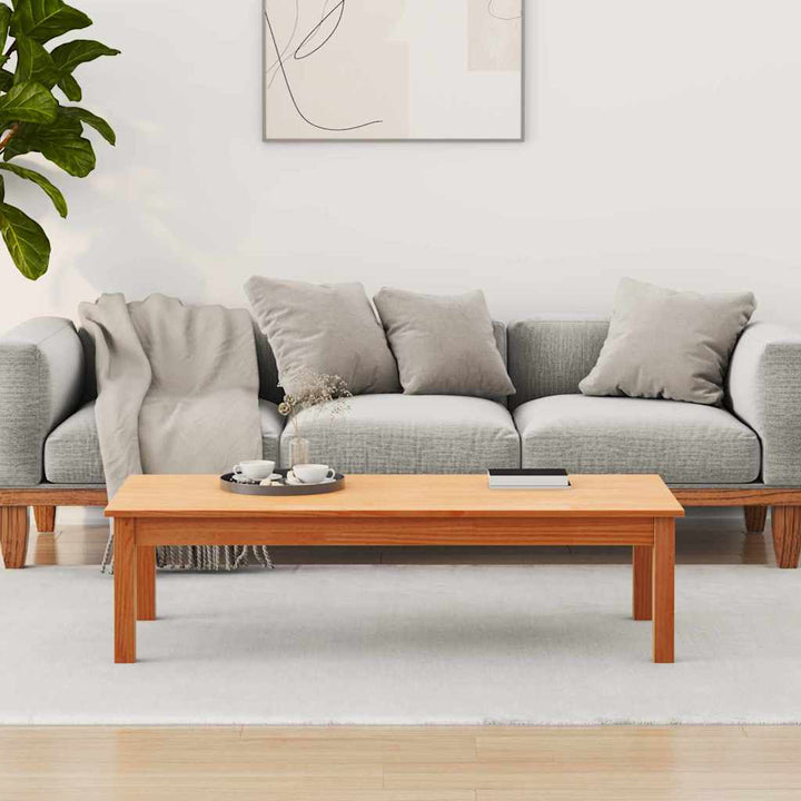 Sofabord Max Brun 110 x 50 x 30 cm Massiv fyrretræ